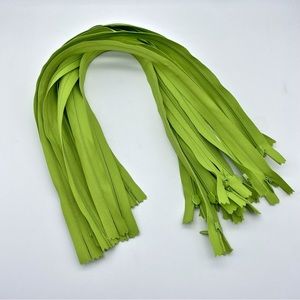 24” JET Green Invisible 14 Zippers Sewing Fashion Accessories